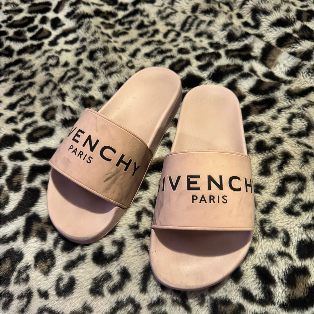 Givenchy Blush Pink Logo Slides